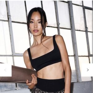 FP Movement by Free People Epic Mini  Sports Bra Black